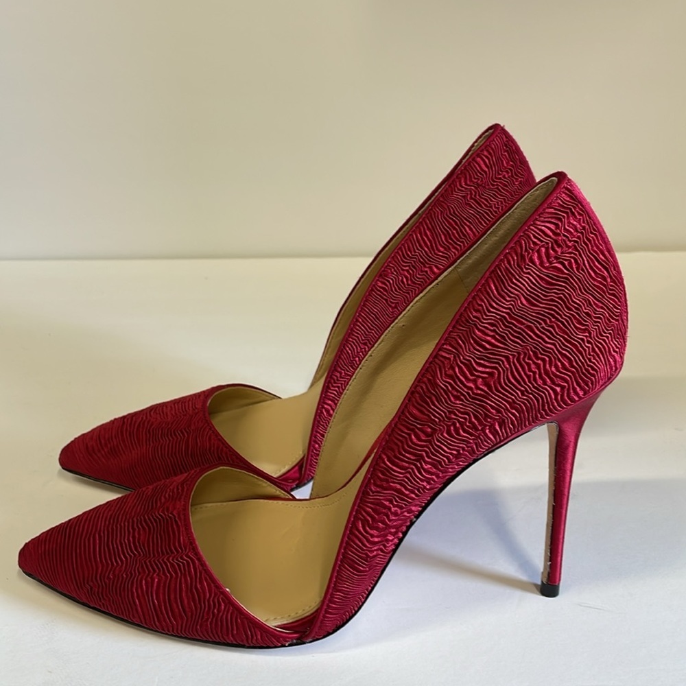 Vince Camuto Imagine Ossie Red Cut Away Stiletto Pump Heels